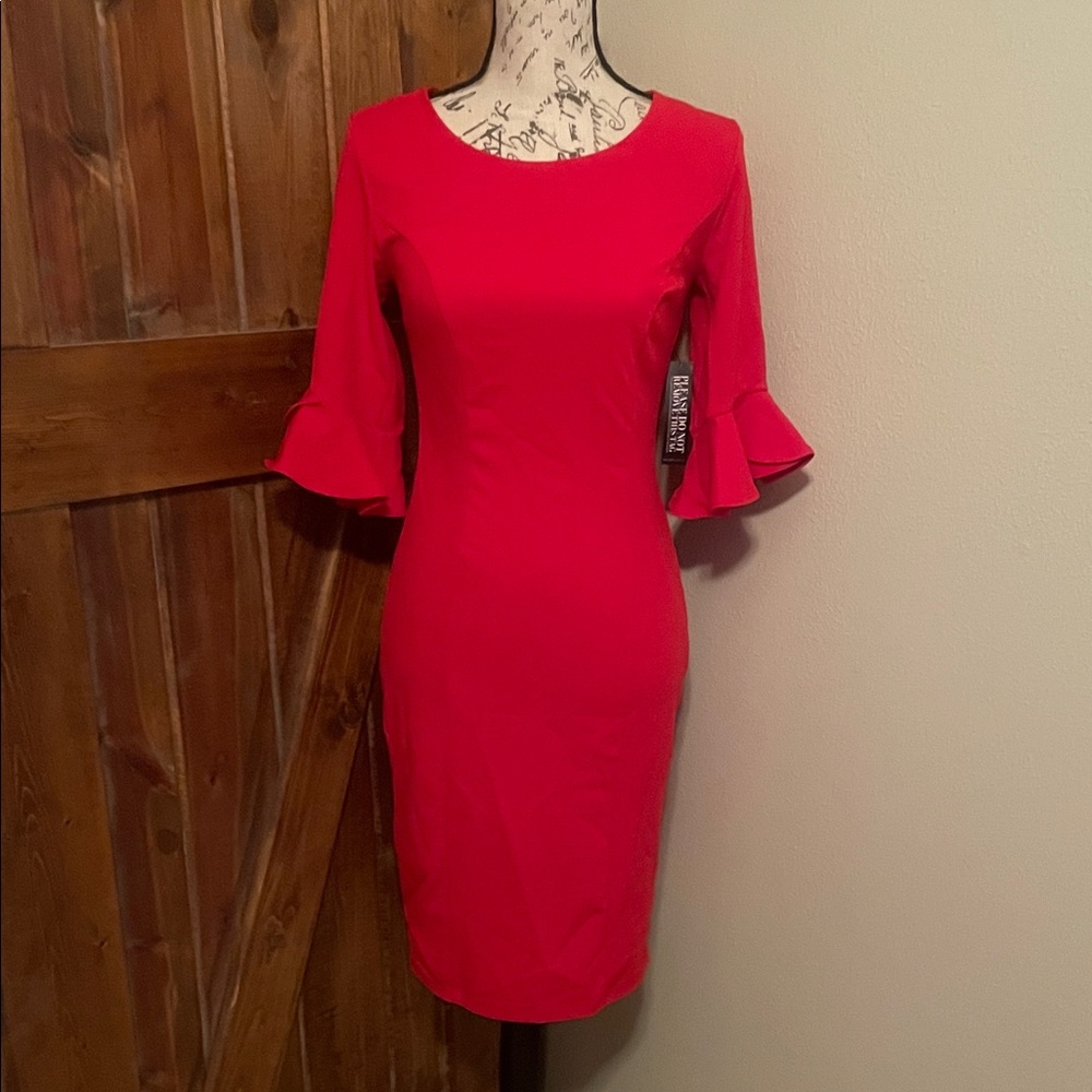 NWT New York & Company Vibrant Red Dress